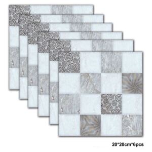 Set stickere decorative faianta Mozaic nuante gri