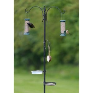 Suport pentru hranitoare pasari, din otel, 190 cm, Wild Bird Station, BFS