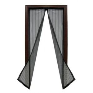 Plasa / Perdea usa anti-insecte Vivo,cu inchidere magnetica,210x100 cm,negru
