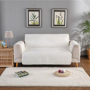 Husa de protectie pentru canapea cu trei locuri, alb, 187 x 158 cm, Bourgogne, T4183-FA