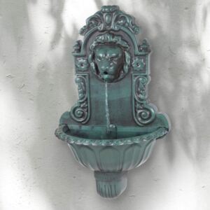 Fantana arteziana de perete, cu design cap de leu, 66 x 40 cm, Garden Kraft, 13340