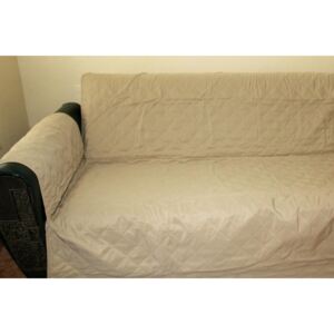 Husa de protectie pentru canapea cu doua locuri, bej, 187 x 102 cm, Bourgogne, T4182-FA