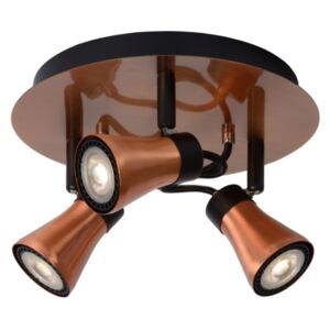 Lucide 17992/14/17 - Lampa spot LED BOLO 3xGU10/4,5W/230V cupru 23 cm