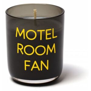 Lumanare pahar negru Ø6,5x7,5 cm Motel room fan Seletti