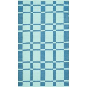 Covor Modern & Geometric Giordano, Albastru, 91x152