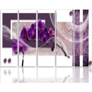 CARO Tablou pe pânză - Purple Orchid 100x70 cm