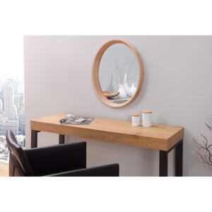 Oglinda ovala din lemn de stejar Mirror Oak Oval | INVICTA INTERIOR