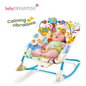 BabyINFANTINI - Balansoar 2 in 1 Happy Friends Blue