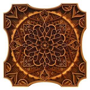Tablou mandala din lemn - Nucleul