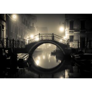 Buvu Fototapet vlies: Veneția (noapte) - 184x254 cm
