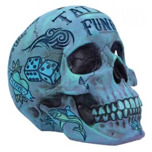 Pusculita craniu Tattoo Fund ( Albastru )