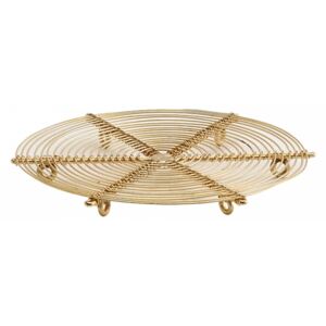 Suport auriu din fier pentru vase fierbinti Trivet Madam Stoltz
