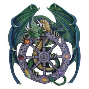Placheta decorativa perete dragon Roata Anului 30cm