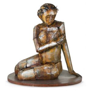 Figurina SENSUAL BEAUTY, metal, lucrat manual, 66X68X66 cm