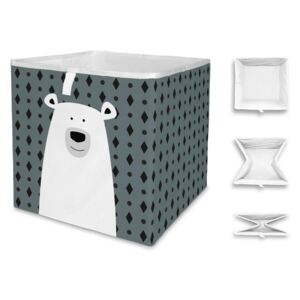 Cutie de depozitare pentru copii Mr. Little Fox Polar Bear