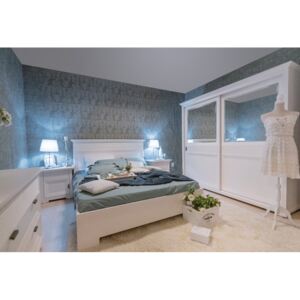 Dormitor Verona Bianco, Alb, Pat 1600 mm