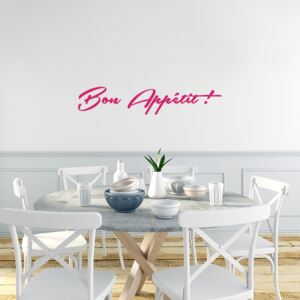 GLIX Bon Appétit - autocolant de perete Roz 50 x 10 cm