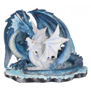 Statueta dragon cu pui Iubire de mama 18cm