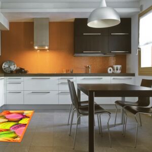 Covor pentru bucătărie foarte rezistent Floorita Macarons, 60 x 190 cm