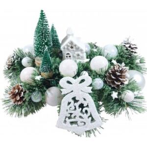 Decoratiune WHITE CHRISTMAS, 45X35X27 cm
