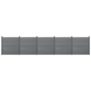 [neu.holz] Gard AAWP-9904,183 x 879 cm, lemn/plastic, gri