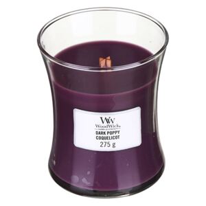 WoodWick violet parfumata lumanare Dark Poppy vaza medie