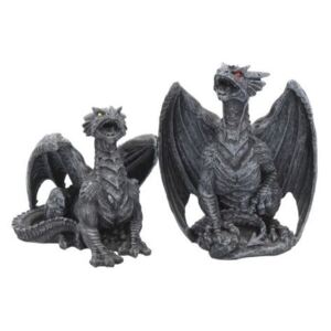 Statuete dragoni Furia neagră (set)