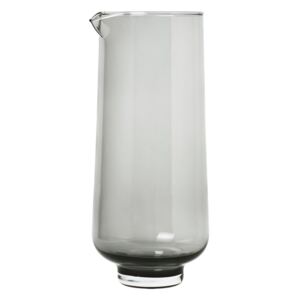 Carafă din sticlă pentru apă Blomus Flow, 1,1 l, negru transparent