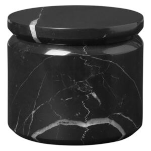 Cutie de depozitare din marmură Blomus Marble, ø 9 cm, negru
