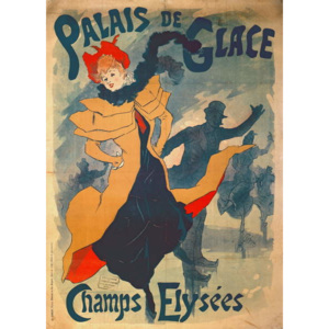 Poster advertising the Palais de Glace on the Champs Elysees Reproducere, Jules Cheret