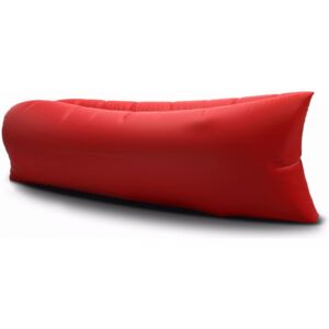 Șezlong gonflabil roșu - LAZY BAG