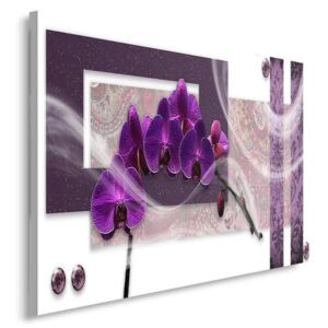 CARO Tablou pe pânză - Orchid Purple 70x50 cm