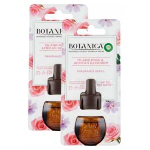 Rezerva pentru odorizant electric cu parfum de Trandafir salbatic si Geranium African Botanica by Air Wick 2x19ml