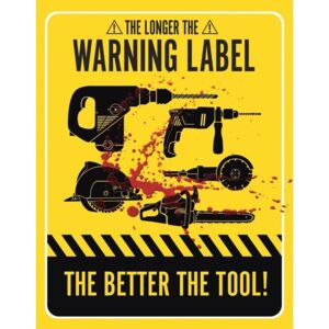 Placă metalică Warning Labels, ( x cm)
