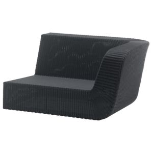 Canapele gradina Cane-line Savannah 2 Seater Module Black PE Weave Acrylic Fabric Cushions