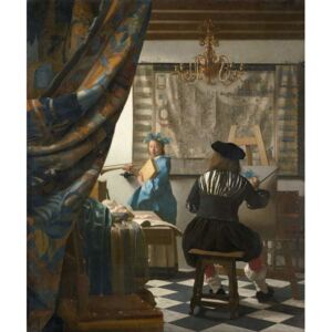 The Artist's Studio, c.1665-66 Reproducere, Jan (1632-75) Vermeer