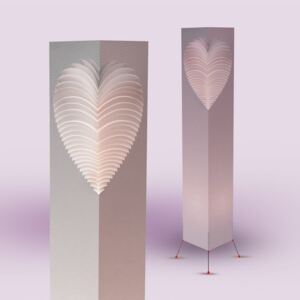 Lampă decorativă MooDoo Design Heart, înălțime 110 cm