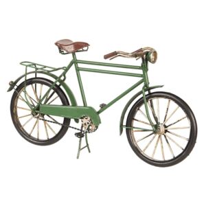 Macheta Bicicleta Retro din metal verde 31 cm x 10 cm x 17 h