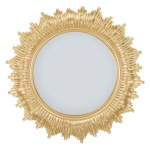 Oglindă de perete cu ramă din fier Mauro Ferretti Glam Star, ⌀ 45 cm