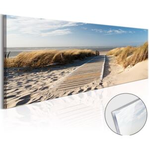 Bimago Imagine pe sticlă acrilică - Wild Beach 120x40cm