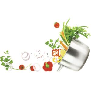 Panou antistropi Sanotechnik pentru bucatarie din sticla decor Drop Vegetables 200x60 cm