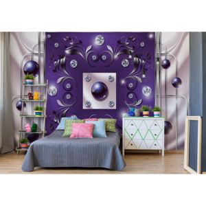 Fototapet - Abstract Modern Design Purple Vliesová tapeta - 206x275 cm