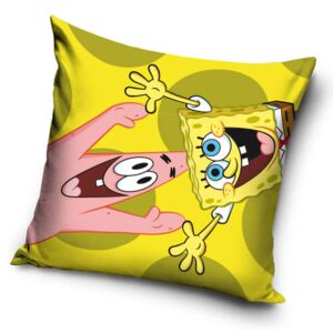 Pernă Sponge Bob și Patrik, 40 x 40 cm