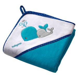 Prosop de baie cu gluga 100x100 cm Baby Ono Hooded Towel Blue