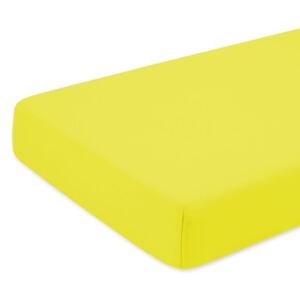 Cearceaf cu elastic pentru saltea 100x200 cm galben