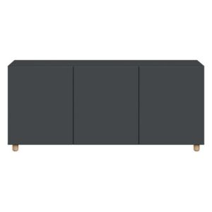 Comoda Modai KOM3D/A negru antracit, 150x65.5x42 cm