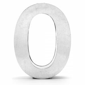Decoratiune argintie din metal 35 cm Zero Metalvetica Seletti