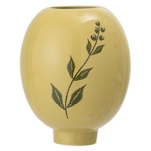 Vaza galbena din ceramica H15 cm Bloomingville