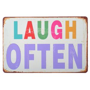 Etichetele metalice - Laughter, 20x30 cm