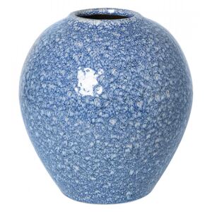 Vaza albastra/alba din ceramica 25 cm Ingrid Broste Copenhagen